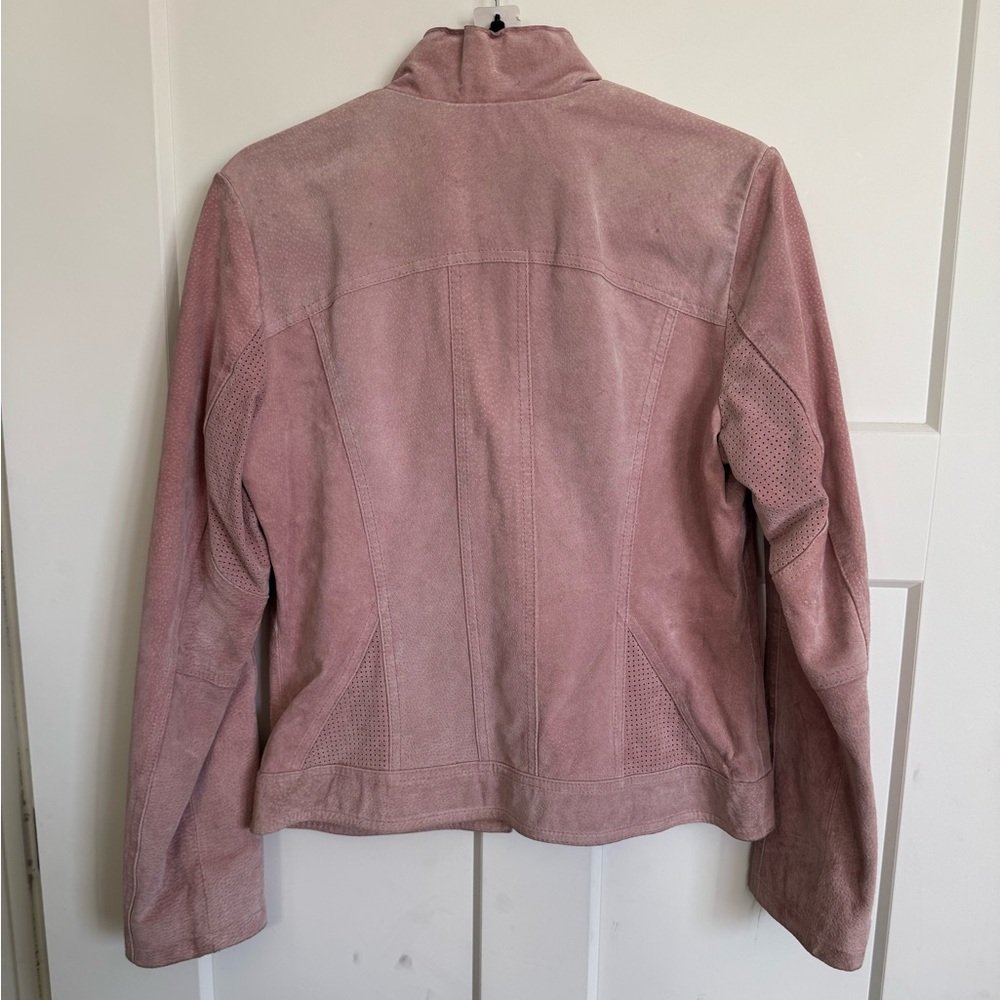 Vintage Wilsons Leather Women's Mauve Suede Jacket - Picture 6 of 8
